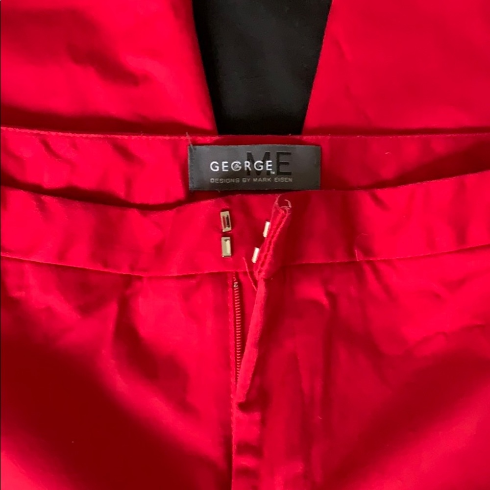 🍃George | Red Capri Slacks
